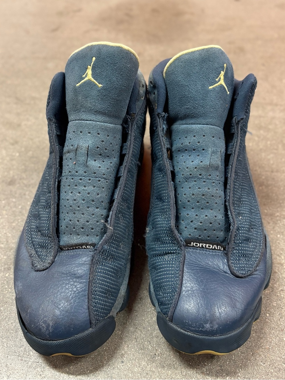 Air Jordan Retro Navy Blue Jumpman Sneakers